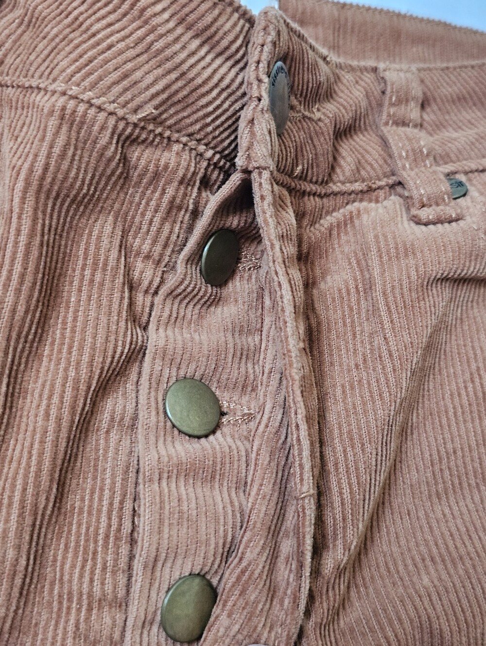 Sisstrevolution Rust Corduroy Wide Leg Pants Size 27/6 - Picture 12 of 16